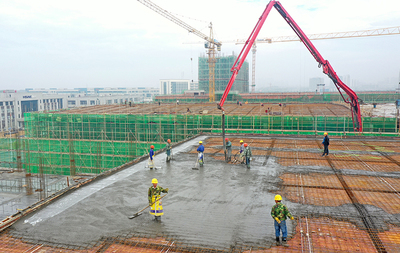 假期過后施工忙 建設項目“加速度” 工程建設